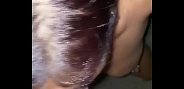 Latin girl sucks good cock then gets her pussy creamed on
